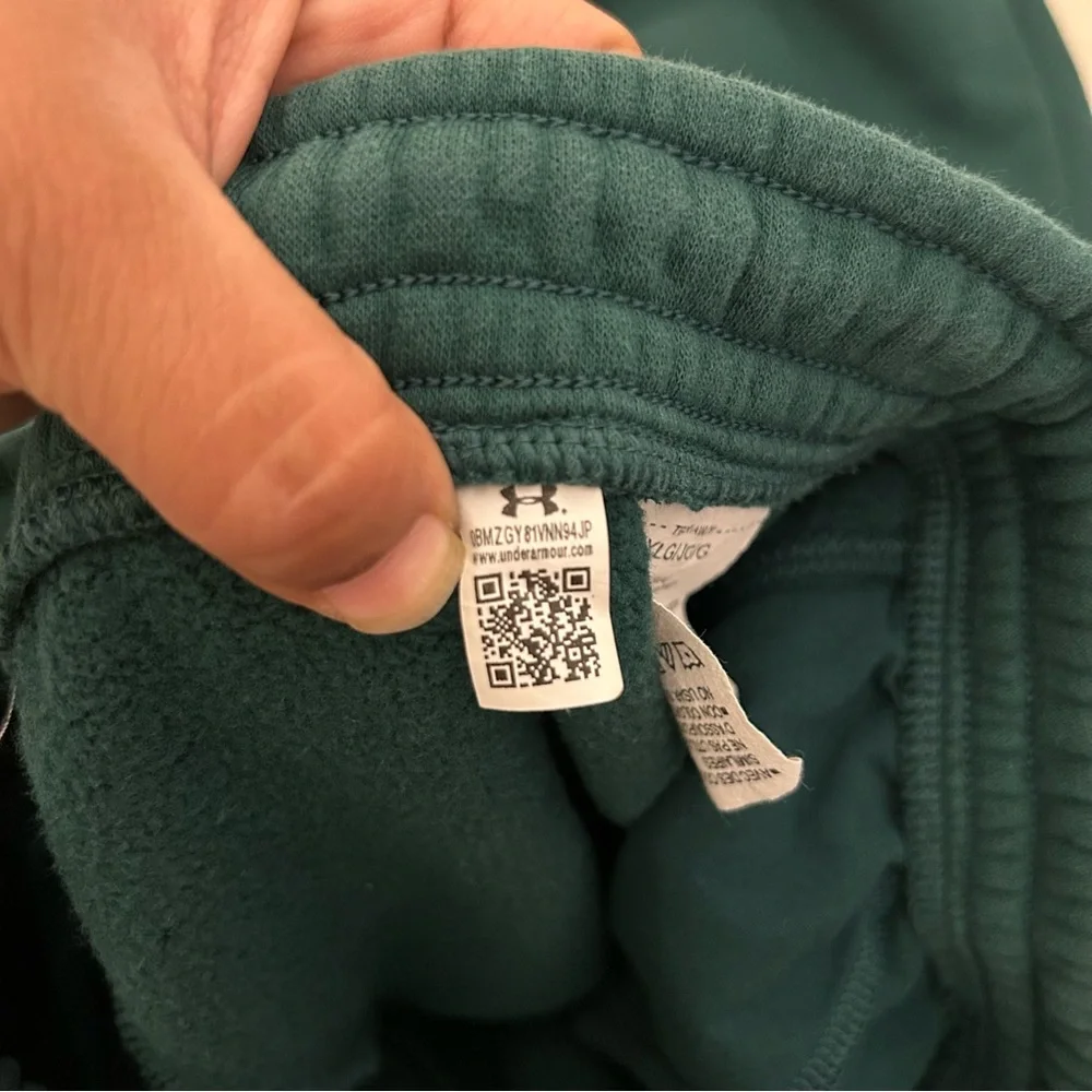Under Armour Boy’s Icon Fleece Green Cargo Sweatpants Size‎ L